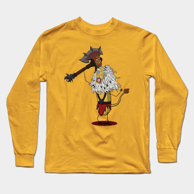 Barbaric Furry Long Sleeve T-Shirt by Cameronsticka